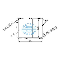 Todo o radiador de alumínio para Audi 80/90 L5 2.3l (88-92) 